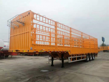 High quality 3axles fence semi-trailer cargo truck trailer