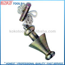 Heavy duty color zinc plated magnetic plumb bob with cord