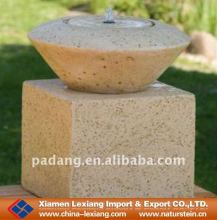 beige granite fountain