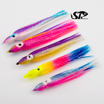 PVC Luminous Skirt Trolling Lure - SUPERIORFISHING Soft Octopus Lure 60-120mm