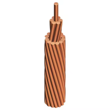High Purity Bare Copper Steel Conductor