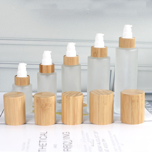 30ml 50ml 100ml 120ml bamboo pump bottle