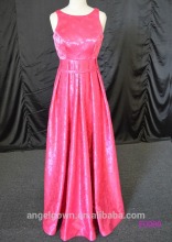 2016 guangzhou elegant fashion red satin crepe evening gowns dresses bridesmaid gowns