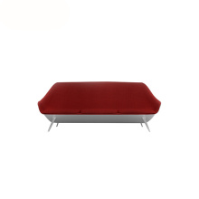 Eigentijdse Linen Gestoffeerde Loveseat Fiberglass Sofa