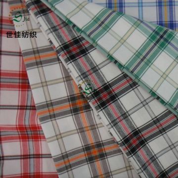 T/C plaid fabric check shirting fabric yarn dyed fabric