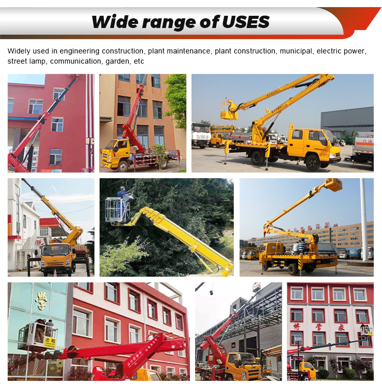 46m Aerial Work Platform Vehicle - Hydraulic Aerial Lift Platform, High ...
