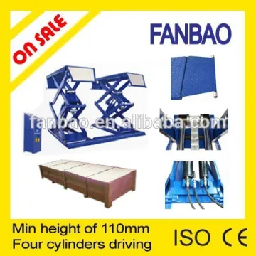 min height 110mm scissor hydraulic lift for the chassis car