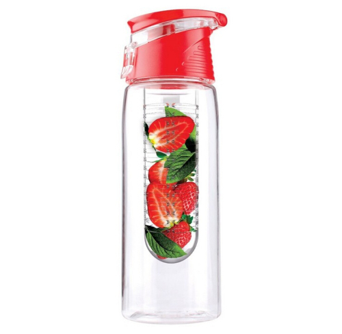 Bottiglia di plastica frutta frutta/acqua bottiglia infusore bottiglia/frutta infusione