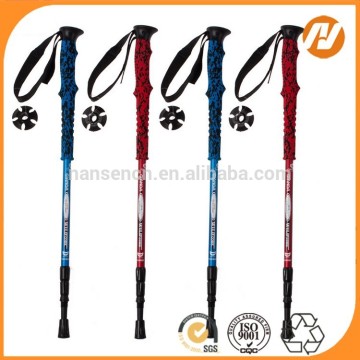 Rubber Handle Material and Aluminum Shaft Material trekking pole