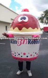 commercial inflatable mascot costume for advertising F6014