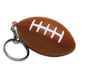 Soccer Shape PU Keychain