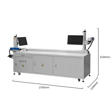Dual MOPA Fiber Lasers Marking Machine for EV Battery Cases