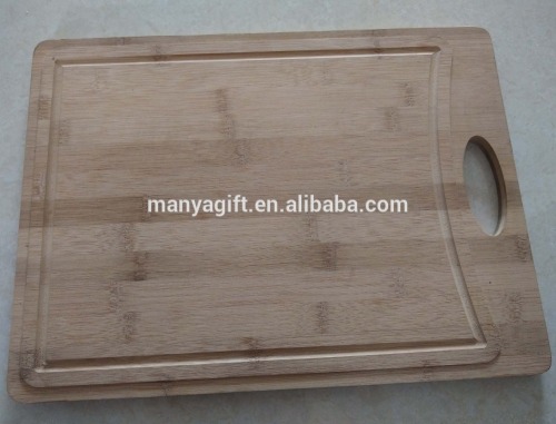 Rectangular Bamboo Butcher Board with handle