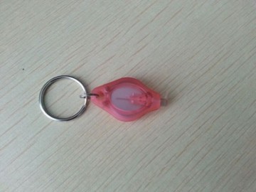 Portable uv led flashlight keychain