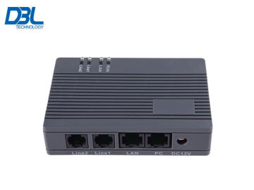 Internet Phone Voip Fax Gateway Ht-922t With Keyboard / Static Ip