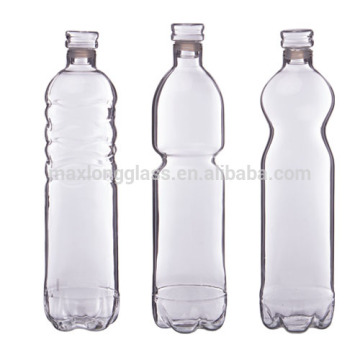 Handmade Borosilicate Glass large water glass bottle.