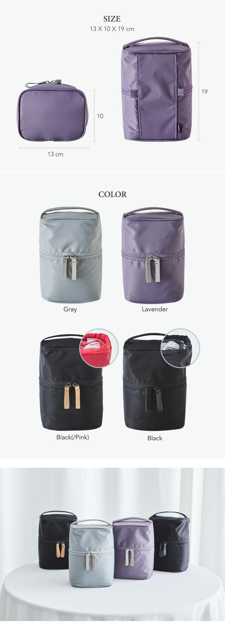 Bolsa de cosméticos de nylon Nylon Cosmetic Bag