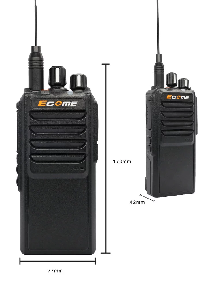 Ecome 25W Portable 10km Range VHF Outdoor Radio Long Range Wakie Talkie