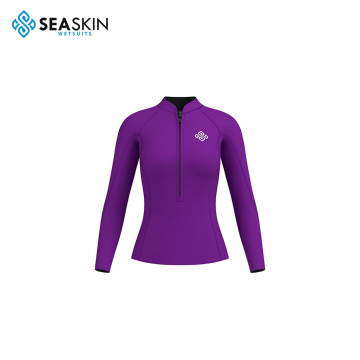 Seaskin Front Zipper Jaket Lady Wetsuit Berkualitas Tinggi