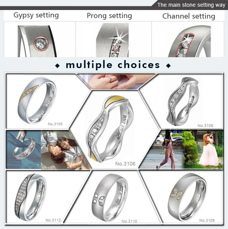 Yellow Gold Wedding Ring Set Moissanite Diamond Ring for Men