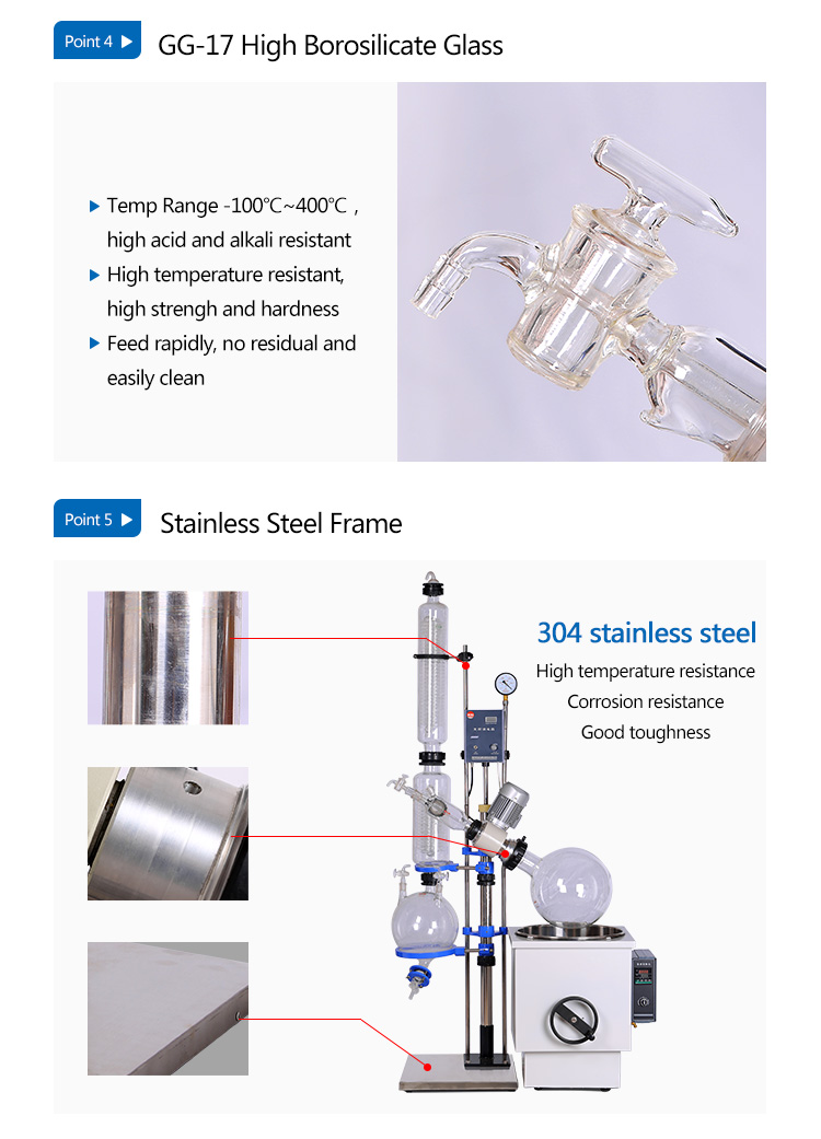 Electric digital display vacuum rotary distiller reactor