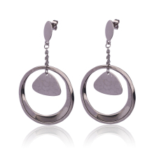 New design jewelry stainless steel charming triangle pendant earring