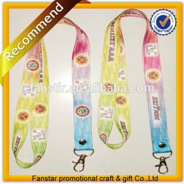 Supply all kinds of color printed lanyard