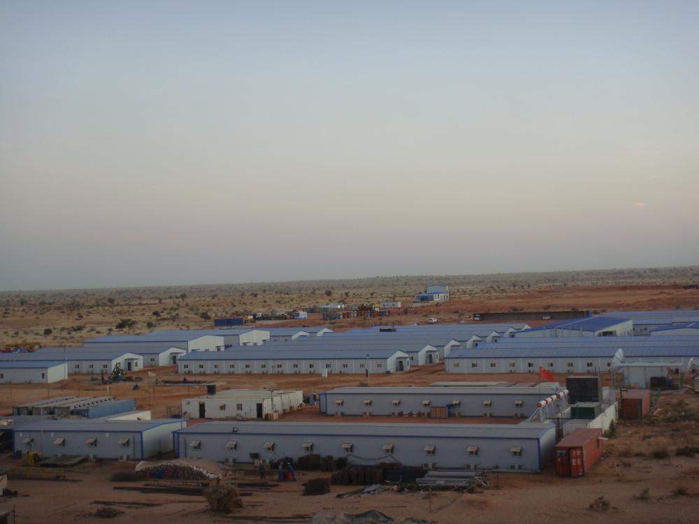 Construction de la structure en acier préfabriqué