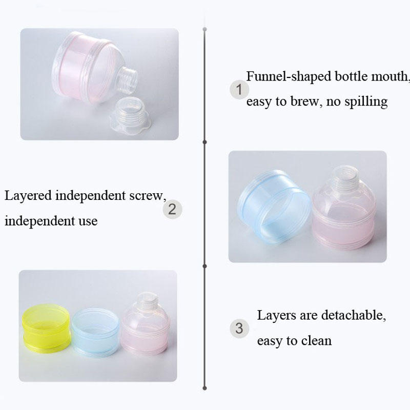 Baby food box layer plastic milk container milk powder dispenser