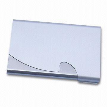 Metal Business/Name Card Holder, Customized Design or Logo Can be Printed on the Case