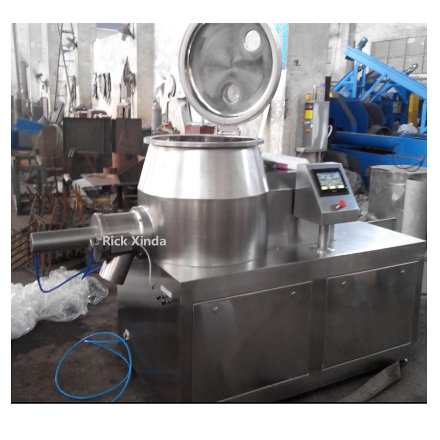 Auto PLC Touch Screen High Speed Efficient Mixing Wet Mixer Granulator
