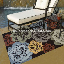 2014 hot selling polyester hand hooked outdoor rug