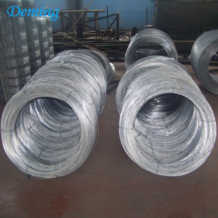 High strength hot dip galvanized wire construction