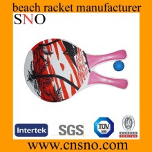 professional wood beach racket,beach bat,beach paddle