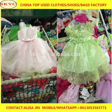 wholesale used clothing guangzhou factory children used clothing and shoes in bales for African buyer