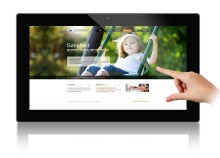 18.5 inch Touch screen digital signage advertisement Andriod system