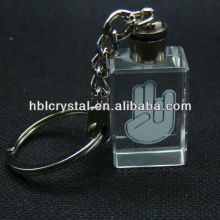 Crystal led keychain