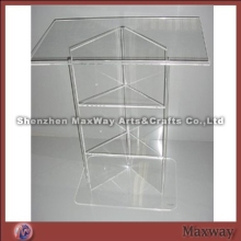 Layered Floor Perspex Church Pulpit with 2 Storages