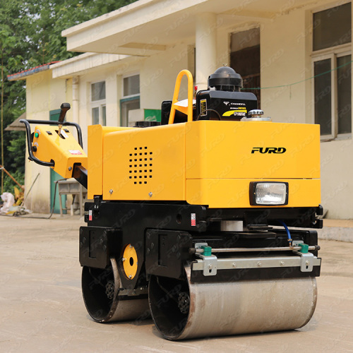 Reasonable price 0.8 ton walk behind hydraulic double drive road roller