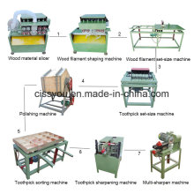 Factory Bamboo Wood Toothpick Cutting Toothpicks Making Polishing Production Machine