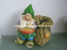 Polyresin Lucky Garden Custom Handmade Solar Dwarf (HG-013)