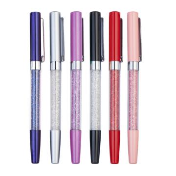 Jinghao Brand Fashion Lady Gift Crystal Metal Gel Ink Pen