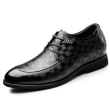 Height increasing elevator shoes genuine leather dress shoes