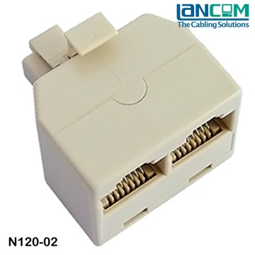 Lancom Fast delivery competitive Price Cat 5e Coupler, 8P8C Duplex Adaptor (Male/2xFemale)