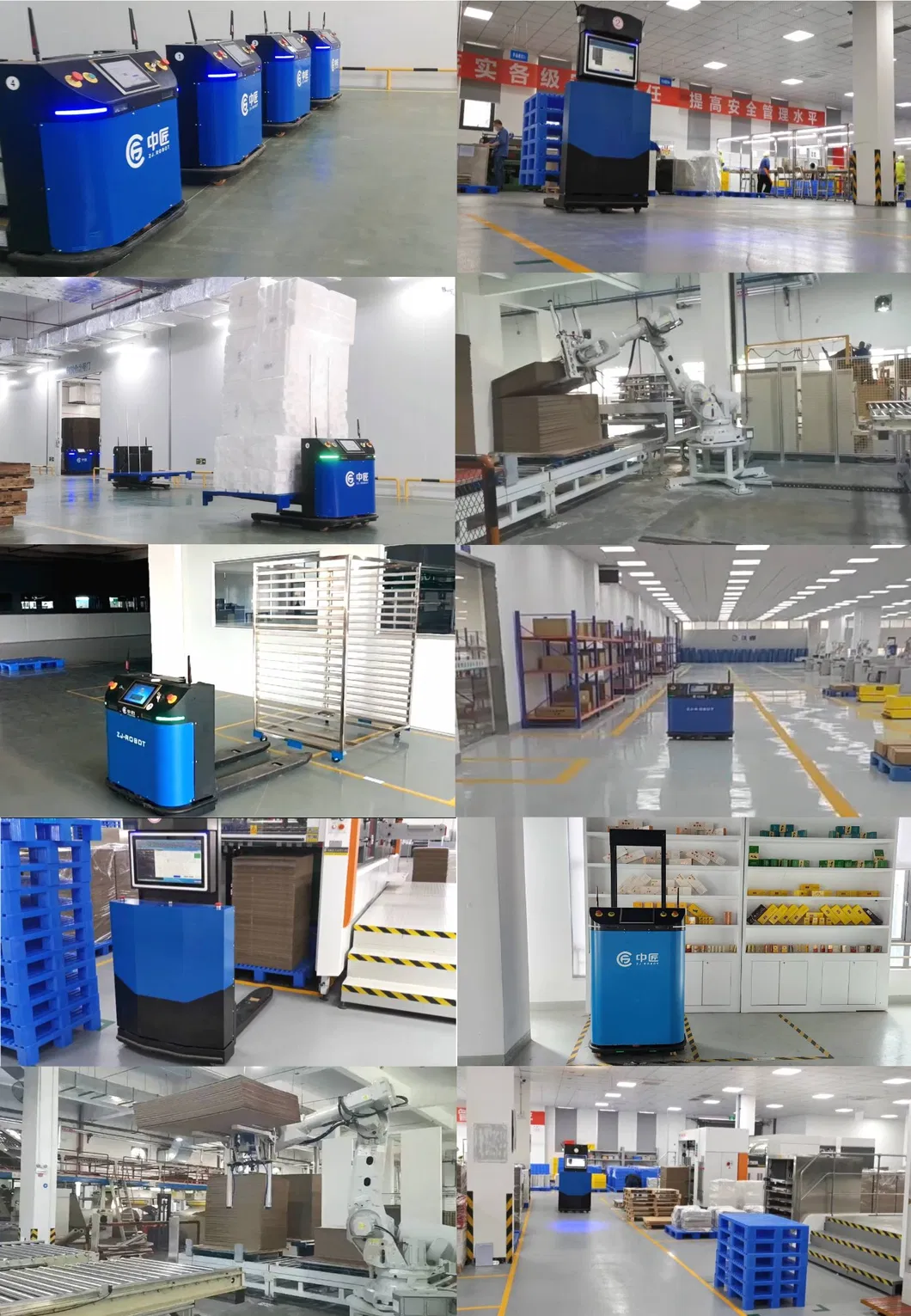 Zhongjiang Robot Stacking Forklift Agv Automatic Navigation Material Tray Unmanned Handling Manufacturer Customized Direct Supply