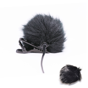 Professional Outdoor Microphone Fur Windshield for Compact Mini Lapel Lavalier Mics with Clip