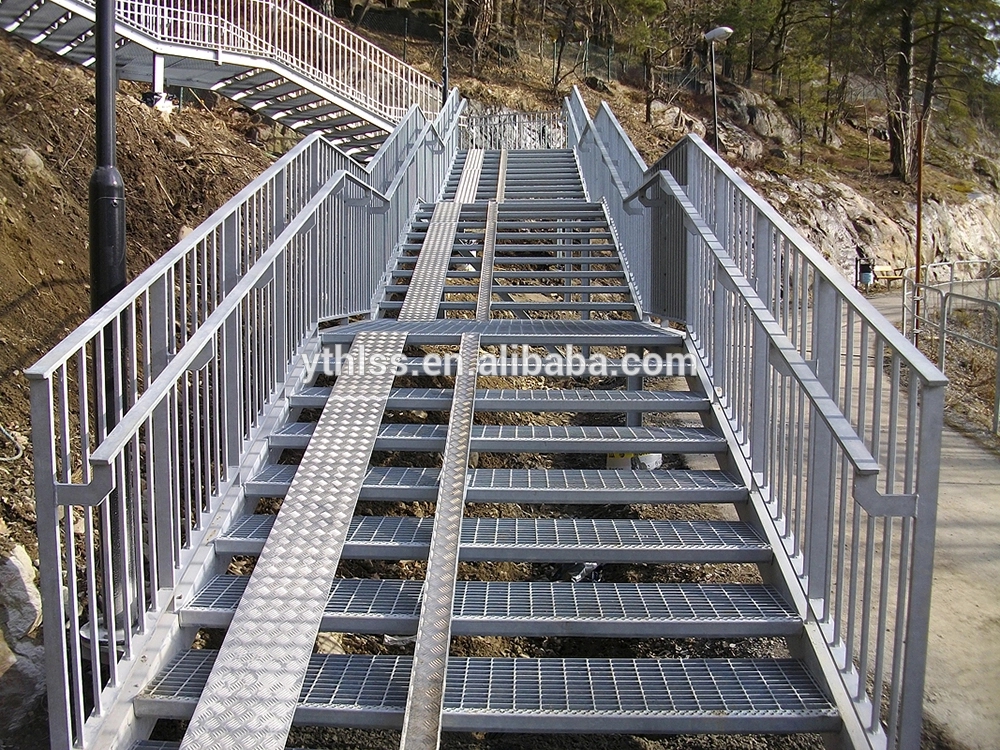 steel grating hot dipped galvanized steel bar grating stair treads