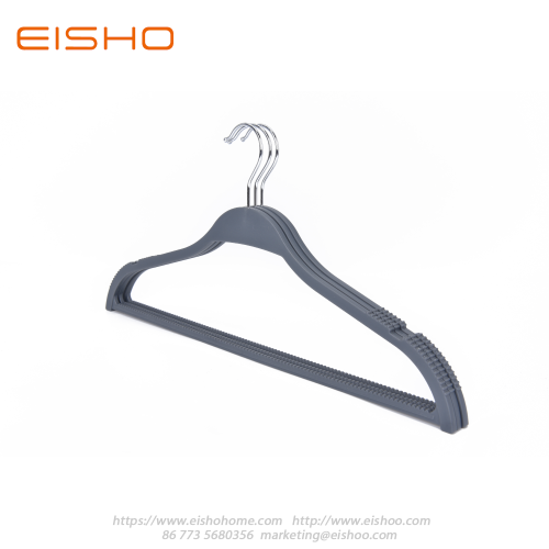 Fast Fashion Brand Flat Gray Plastic Shirt Hanger