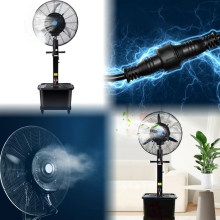 High Powered Industrial Rechargeable Misting Fans