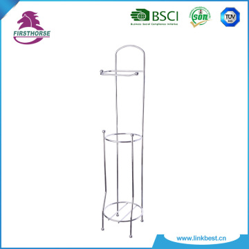 Chromium Metal Wire Toilet Paper Tissue Roll Holder Rack SC-34